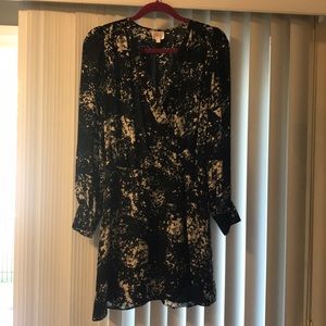 Parker black & white mini dress